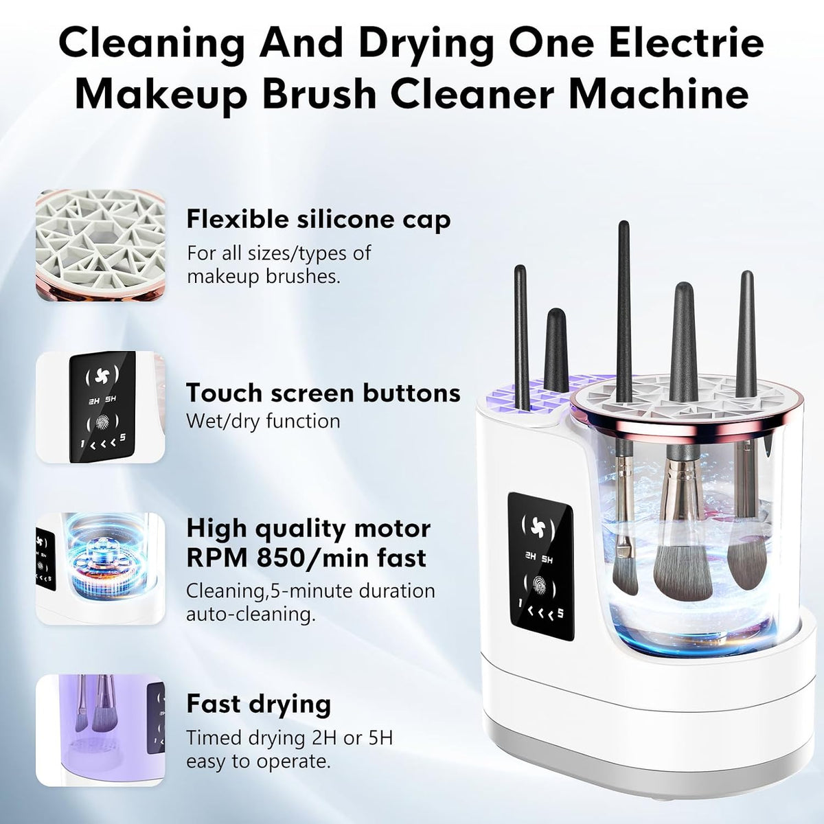 3 in 1 Electric Makeup Brush Cleaner