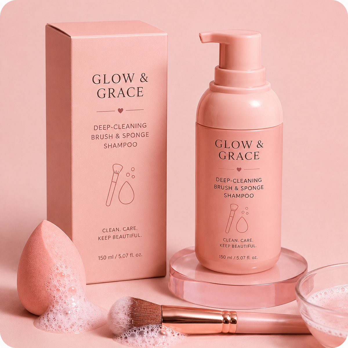 Deep-Cleaning Brush & Sponge Shampoo